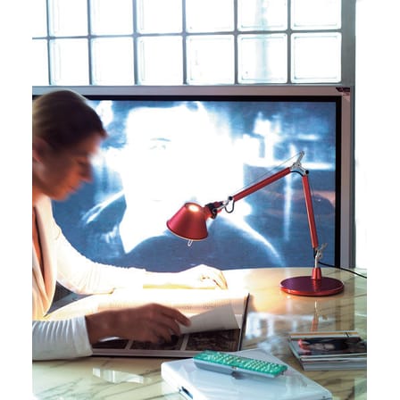 Lampe de bureau Tolomeo Micro métal rouge / 1987 - Artemide