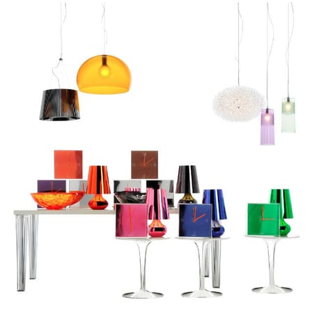 Lampe de table Bourgie plastique métal / H 68 à 78 cm - Ferruccio Laviani, 2004 - Kartell