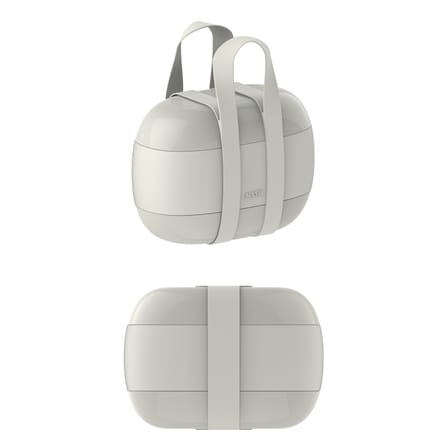 Lunch box Food à porter plastique gris / Large - 3 compartiments - Alessi
