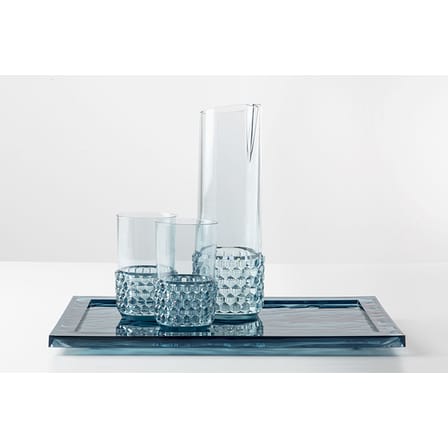 Plateau Dune Large plastique bleu / 55 x 38 cm - PMMA - Kartell