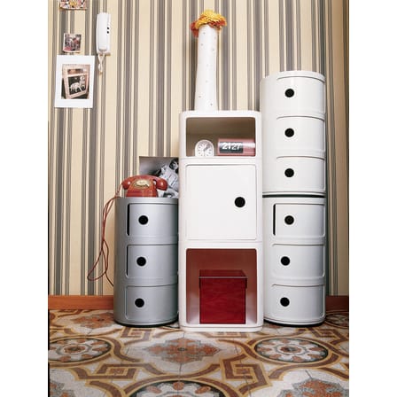 Rangement Componibili violet / 2 tiroirs - H 40 cm - Anna Castelli Ferrieri, 1968 - Kartell