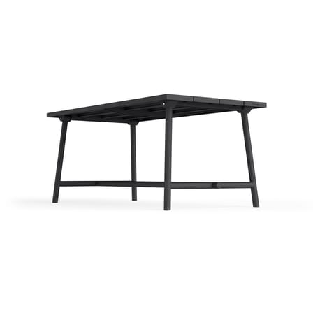 rechteckiger Tisch Fred's metall schwarz / 170 x 90 cm - 6 Personen - Fatboy