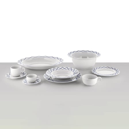 Set de 4 soucoupes / Pour tasse à café ou à thé La Bella Tavola - Alessi