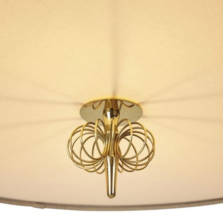 Suspension A1967 tissu beige / Ø 56 cm -  Avec contrepoids / Réédition 50' - Gubi