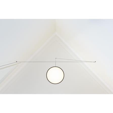 Suspension String Light Sphere métal noir LED / Câble 12 mètres - Sans module électrique - Flos