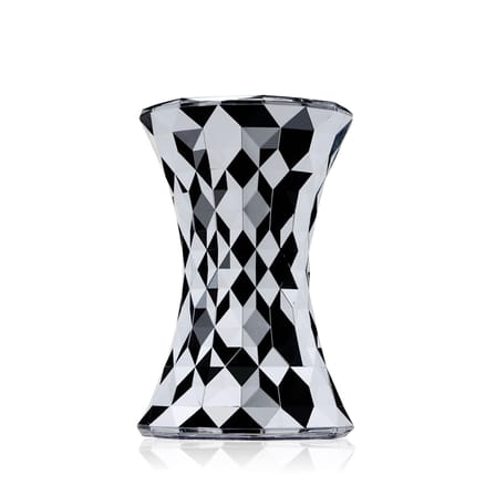 Tabouret Stone plastique gris argent métal / Métallisé - Kartell