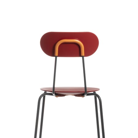 Chaise de bar Mariolina rouge / H 66 cm - Magis