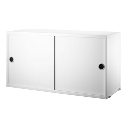 Caisson / 2 portes coulissantes - L 78 x P 30 x H 42 cm - String Furniture