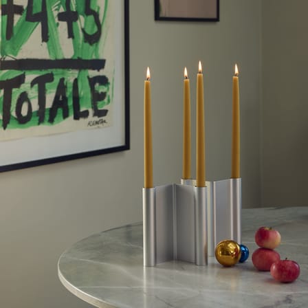 Chandelier Pair métal argent / H 18 cm - Muuto