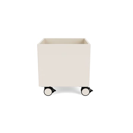 Coffre à roulettes Colour Box I bois blanc / 35,4 x 35,4 x H 37,8 cm - MONTANA