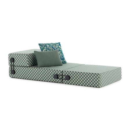 Coussin d'extérieur Liberty tissu vert / 45 x 45 cm - Kartell