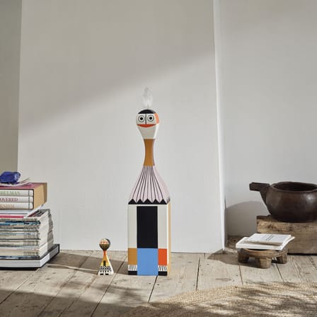 Décoration Wooden Doll No. 1 super large bois multicolore / By Alexander Girard, 1952 - H 80 cm - Vitra