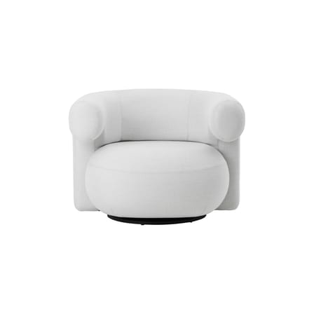 Fauteuil pivotant Burra Outdoor tissu blanc - Normann Copenhagen