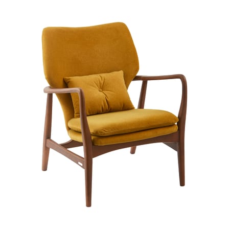 Fauteuil rembourré Peggy tissu jaune - Pols Potten