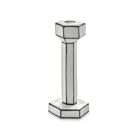 Kerzenleuchter Carte Blanche keramik weiß / Breit – H 20,8 cm - Serax