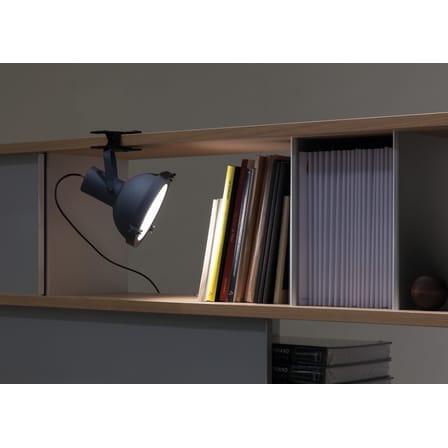 Klemmleuchte Projecteur 165 metall weiß beige von Le Corbusier - Neuauflage des Originals von 1954 - Nemo