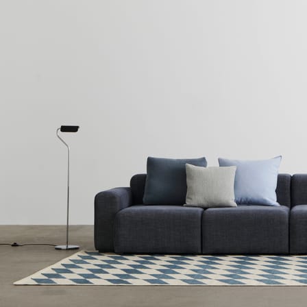 Lampadaire Apex métal noir / Liseuse orientable - H 110 cm - Hay