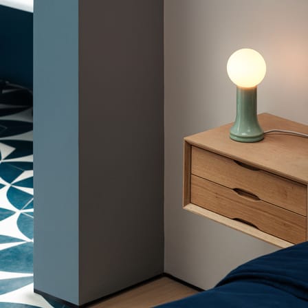 Lampe de table Shore verre vert - TALA