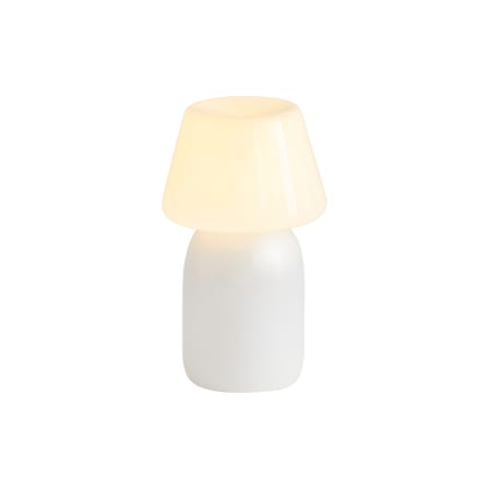 Lampe extérieur sans fil rechargeable Apollo verre blanc / Soufflé bouche - Hay