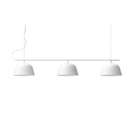 Pendelleuchte Ambit Rail metall weiß / L 126 cm - Muuto