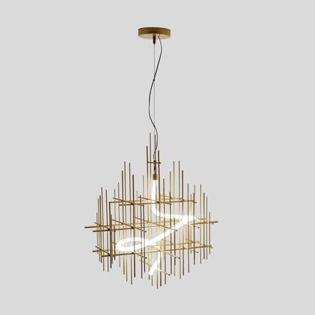 Suspension Metrica métal or / 67 x 61 x H 74 cm - Mogg