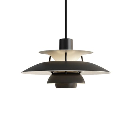 Suspension PH 5 Mini métal noir / Ø 30 cm - Poul Henningsen, 1958 - Louis Poulsen