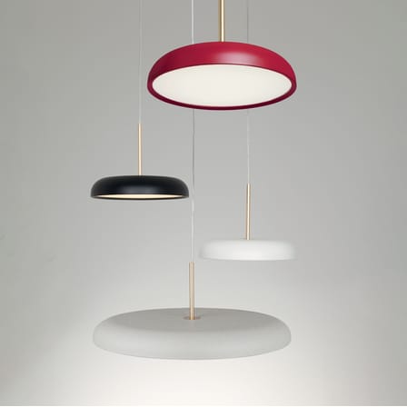 Suspension Zero Medium LED métal noir / Ø 45 cm - Lumen Center Italia