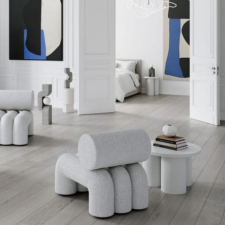Table basse Big Foot blanc / Ø 65  x H 43 cm - 101 COPENHAGEN