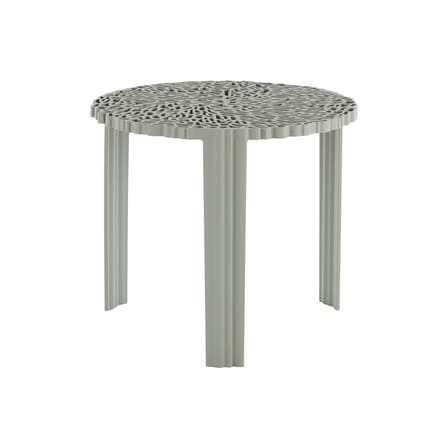 Table basse T-Table Alto plastique vert / Ø 50 x H 44 cm - Kartell