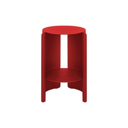 Wa End table metal red / Ø 32 x H 50 cm - NOO.MA