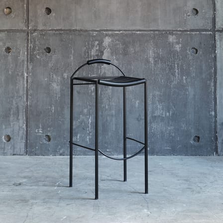 Barhocker Sgabello Alto metall schwarz / H 72 cm - Maurizio Peregalli, 1984 - Zeus