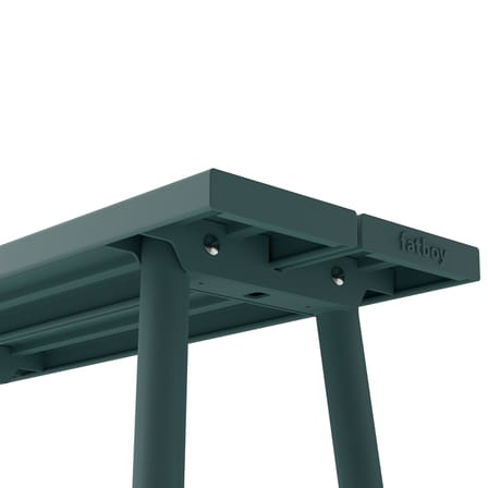 Fred's Bench metal green / L 160 cm - 3 seats - Fatboy