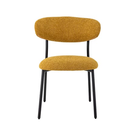 Chaise rembourrée Manal tissu jaune - Bloomingville