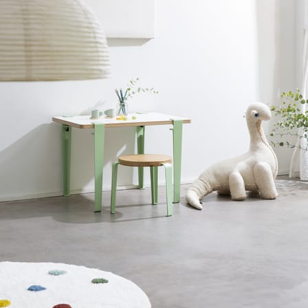 Mini Lou Children stool wood green / H 30 cm - TIPTOE