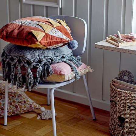 Coussin Elinna tissu gris / Ø 35 cm - Bloomingville
