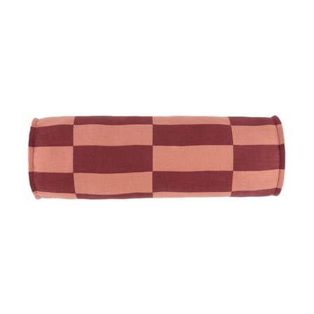 Coussin Vibes Cylinder tissu rouge / Ø 16 x L 50 cm - NOBODINOZ