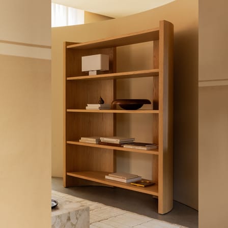 Étagère Crescent High bois naturel / L 150 x H 173 cm - Audo Copenhagen
