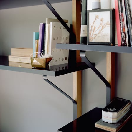 Étagère Kaari bois noir / L 100 x H 188 cm - Mélaminé / Bouroullec, 2015 - ARTEK