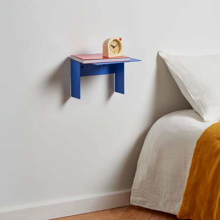 Étagère Pli Floating métal bleu / 20 x 20 cm - TIPTOE