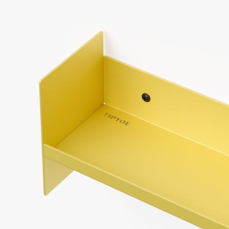 Étagère Pli Slim métal jaune / L 45 x P 10 cm - TIPTOE
