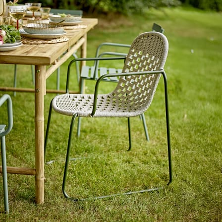 Fauteuil empilable Calana / Tressage polypropylène - Bloomingville