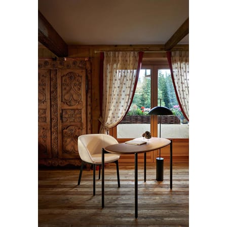 Fauteuil rembourré Charla tissu blanc / Tissu bouclé - Kartell