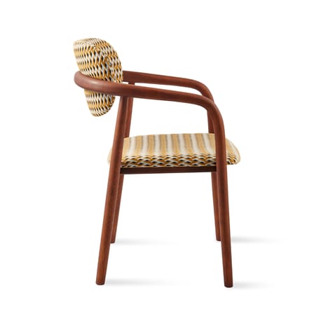 Fauteuil rembourré Henry tissu jaune - Pols Potten