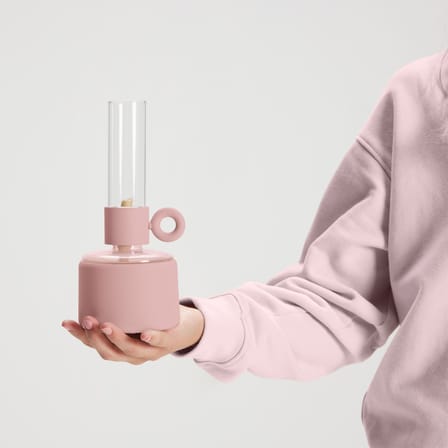 Lampe à huile Flamtastique XS rose / H 22,5 cm - Indoor - Fatboy