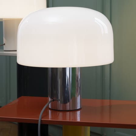 Lampe de table Bellhop Glass T verre argent - Flos