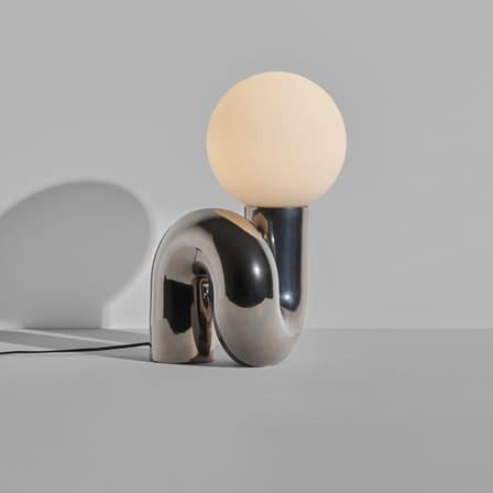 Lampe de table Neotenic Grande céramique argent / L 34 x H 51 cm - Petite Friture