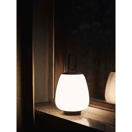 Lampe extérieur sans fil rechargeable Lucca SC51 LED verre noir / Soufflé bouche - &tradition