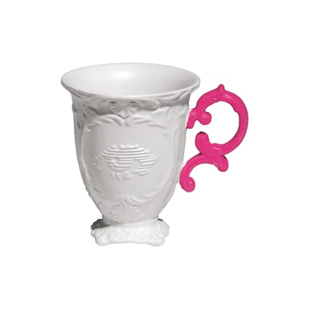 Mug I-Mug céramique rose blanc - Seletti