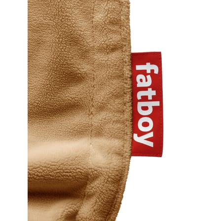 Pouf Original Slim Teddy tessuto marrone / Tessuto soffice ultra morbido - 155 x 120 cm - Fatboy