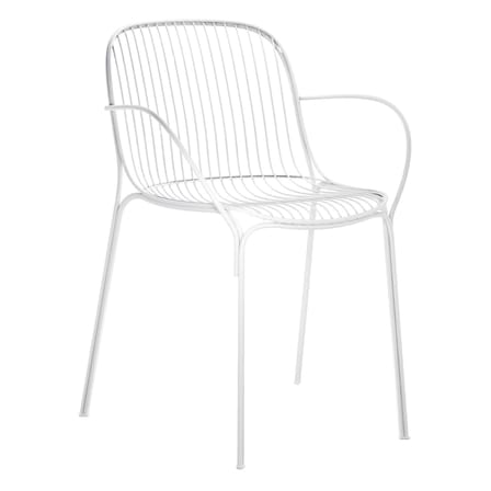Sessel HiRay metall weiß / Metall - Kartell